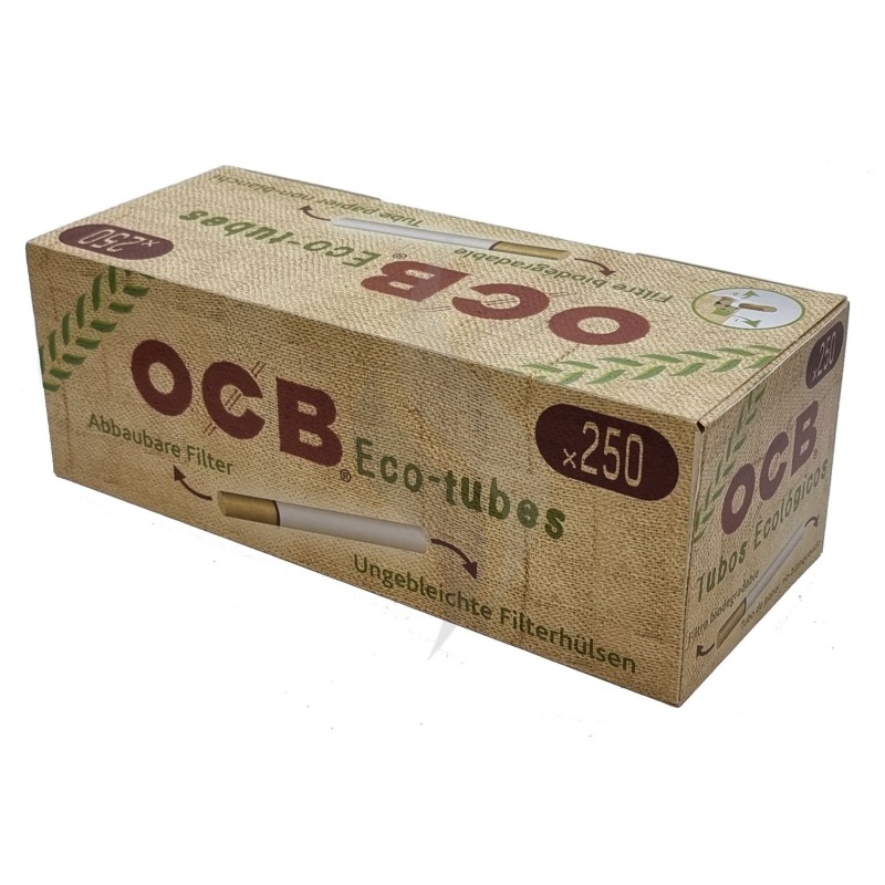 Sigaretten filterhulzen OCB 250 Eco Hulzen