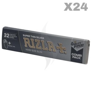 Rolling Papers King Size + Tips Rizla + Super Thin Silver King Size Tips