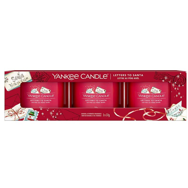 Yankee Candle Giftsets YC Letters to Santa Filled Votive 3pack
