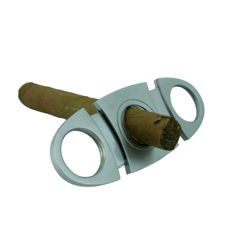 Accessoires Cigares Silver Match Oval Cigar Cutter