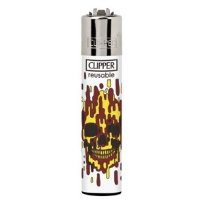 Lighters Clipper Skull Fire