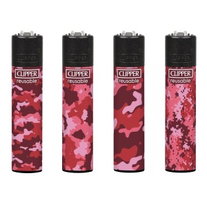 Aanstekers Clipper Red Camouflage