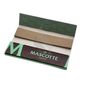 Rolling Papers King Size + Tips Mascotte Brown Combi Slim Size Magnet Tips